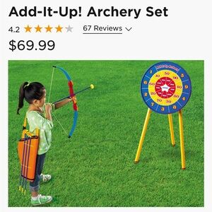 Lakeshore bow and arrow archery set great used condition